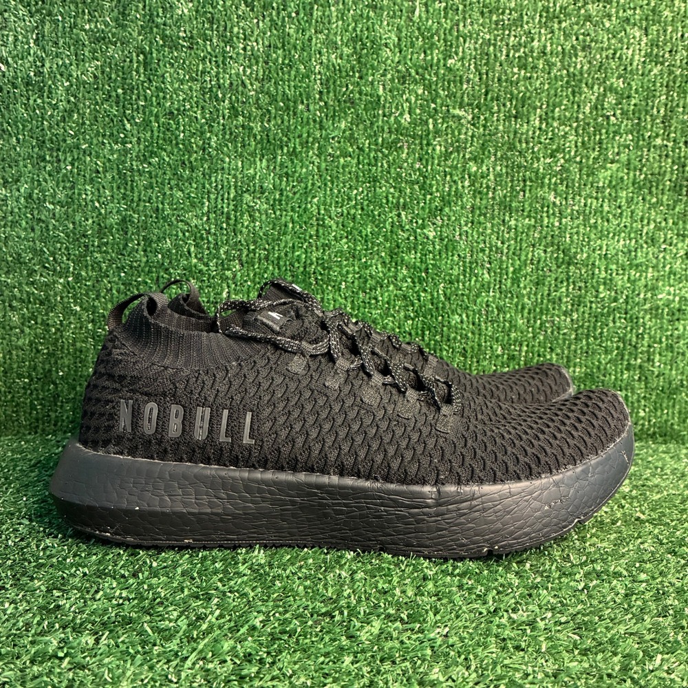 NOBULL Knit Runner Lightweight Breathable Athletic Training Sneaker Black Men 11